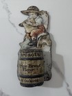 Antique Ceresota Prize Bread Flour Embossed Tin Match Holder Advertising
