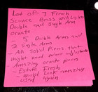 Lot Of 7 French Brass Wall Sconces Ornate Double And Single Arm Vintage