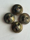 Set Of 4 Mother Of Pearl   Brass Buttons 3 4 