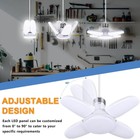 3-pack Led Garage Light Bulb Deformable Ceiling Fixture Lights E27 Workshop Lamp