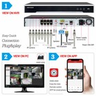 Hikvision 8ch 6mp Security Dome Ip Camera System Home Mic 8poe 12mp 4k Nvr Lot