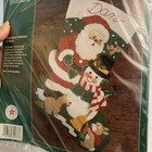 Vintage 1992 Bucilla Christmas Friends 15  Felt Stocking Kit  32967 Nos Sealed