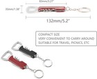 Bottle Opener Keychain 2 Pcs Key Chain Bottle Opener For Beer And Wine  Small An