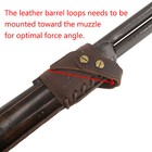 No Drill Leather Gun Buttstock With Shell Holder Sling  308  22lr  357  45 70