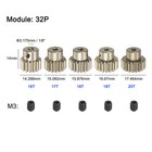 32p Pinion Gear Set 3 175mm Shaft 16t 17t 18t 19t 20t Aluminum Motor Gears  5pcs