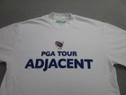 Country Club Adjacent Pga Tour Adjacent Shirt Mens Medium White Golf Graphic