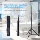 Portable Collapsible Iv Pole  4 Hooks  Tripod  Stable  With Bag For Clinic  home