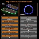 Solar Led Cornhole Board Lights -16 Multi Color  Play In Night Time Enjoy Fun