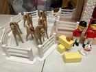 Little Tikes  Vintage Dollhouse  Horse Barn Truck Trailer Horses Riders Mega Lot