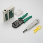 Network Repair Tools Lan Rj45 Tester Crimping Pliers Portable Cable Tracker Bag