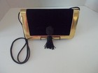 Vtg Le Regale Black Velvet W  Gold Trim   Tassel Evening Shoulder Bag Purse