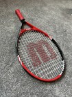 Roger Federer Wilson Tennis Racket With Bag Red Black White Tcw