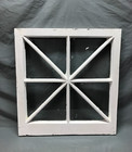 Antique Vintage Single 8 Lite Window Sash Shabby White Chic 27x28 Old 513-25b