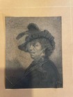 Lot Of 2 Antique Rembrandt Plate Etchings  Two Engravings By Rembrandt