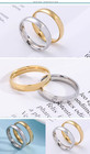 Titanium Steel Ring 4mm Arc Smooth Couple Men Women Rings Gift