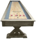 Playcraft Brazos River Weathered Gray 12  Pro-style Shuffleboard Table