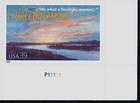 Mint Oklahoma Stamp  Statehood Centennial  Sunrise Over The Cimarron River  Song