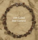 24ft Rusty Star Garland With 3 4  Stars - Craft Supply