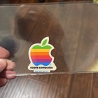Vintage 1980s Apple Computer Logo Rainbow Sticker Nos Macintosh 2 1 2 In X 2 In 