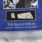Thomas Edison Cut Handwritten Word Removed From An Autograph Letter Signed Psa