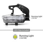 Led Drl Daytime Running Light Driving Fog For Toyota Highlander 2014-2016 2pcs
