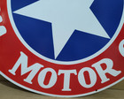 White Star Motor Oil Porcelain Enamel Sign  30 X 30 Inches 1 Sided