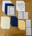 Stampin    Up  Prince Of Peace Christmas Card Kit  Set Of 5  Gold Foil  Elegant 