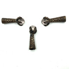 Antique Vintage Glass Ball And Claw Furniture Feet Set Of 3 Matching