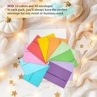 50 Pack 5x7 Envelopes  Colored Self-seal Envelopes Inches 