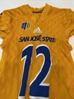 Game Worn Used Adidas San Jose State Spartans Sjsu Football Jersey Large 10  12