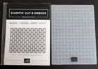New Stampin  Up Basket Weave 3d Embossing Folder Woven Background Texture Design