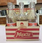Moxie Soda 6 Pack Glass 7 Oz Bottles Acl Embossed   Photo Delivery Car 1950 s