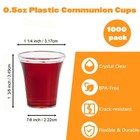 1000 Pack Communion Cups  Plastic Disposable Cup Fits Standard Holy Communion   