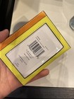 Nwt Coach Slim Id Leather Card Case In Colorblock Yellow Orange Purple Cm529