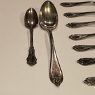 1847 Rogers Bros Xs Triple Silver Plate Fork   Spoon Lot - 16 Pcs Tarnished 