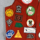 Boy Scout Patch Vintage 1970s Indiana Adult Red