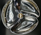 Vintage Chrome Divided Plate Silver Shiny Retro Nuts Dish Gold Knob