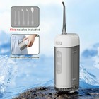 Cordless Water Flosser Travel Size Retractable Tank Teeth Cleaner 5 Jet Tips