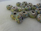 African Trade Beads Vintage Venetian Old Glass Beads Millefiori Style 16pcs
