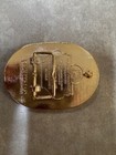 New   2025  adult  Gold Colored Hesston National Finals Rodeo Belt Buckle