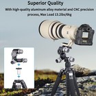 3 Way Geared Camera Tripod Head Pan tilt Fluid Head Panoramic Panning Base