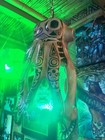 New Hanging Octopus Lamp W  Real Puffer Fish Led Tiki Bar Oceanic Green