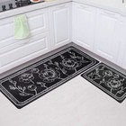 Kitchen Anti Fatigue Mat Set Of 2 Cushioned Non Slip Waterproof Floor Rugs