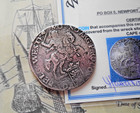 Shipwreck Treasure Silver Rider Ducaton Coin Merestein Wreck 1677 Voc East India