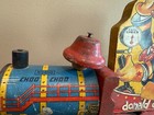 Vintage Fisher Price  450 Donald Duck Choo Choo - 1940 s - Rare Wwii Toy