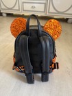Loungefly Halloween Bat Sequin Mini Backpack And Ears Set