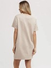 Zara Beaded Short Sleeve Suede Mini Dress Small