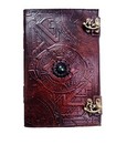 Doctor Strange Eye Of Agamotto Embossed Handmade Stone Leather Journal Art 
