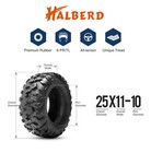 2x 25x11-10 Atv Tires 25x11x10 Utv All Terrain 6pr Heavy Duty Tubeless 25-11-10