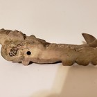 Cast Alluminum Mermaid Statue Lying On A Wave 8  Long